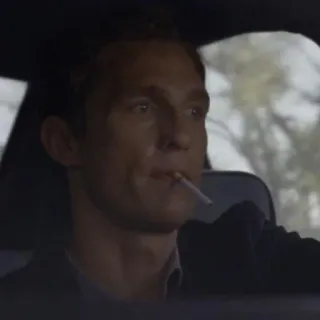 🌛 ed5d4d33 man, smoking, cigarette, driving, portrait whatsapp sticker