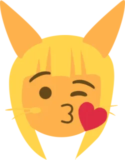 😘 a7928394 Emoji, Kuss, Herz, Zwinkern, Liebe telegram sticker