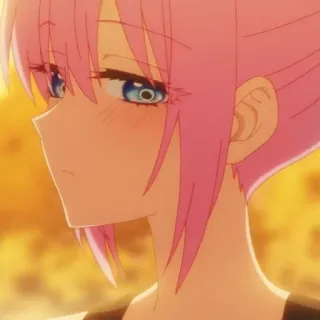 🌸 1c9f9cf8 anime, chica, pelo rosa, linda, personaje, manga whatsapp sticker