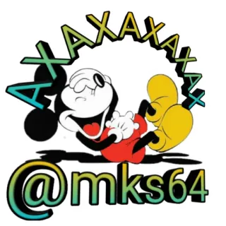 😂 55d64ad9 Mickey Mouse AXAXAXAXAX
@mks64 микки маус, мультфильм, смешной, мем, анимация, персонаж whatsapp sticker