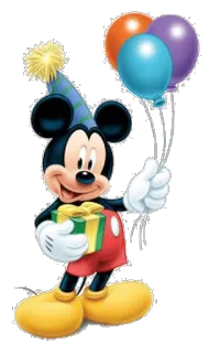 🎈 4fe6138b Mickey Mouse Mickey Mouse, hoạt hình, Disney, sinh nhật, bong bóng, quà tặng telegram sticker