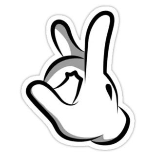 Mickey Hands telegram stickers