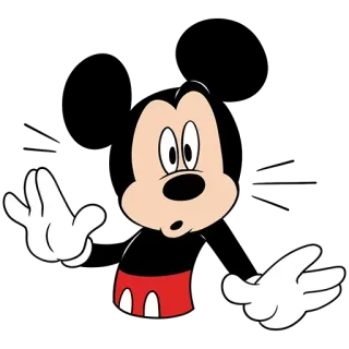 🤨 2ff7ad95 Mickey Mouse Mickey Mouse, dibujos animados, Disney, personaje, animado, ratón telegram sticker