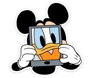 😛 79a25663 Mickey Mouse 漫画, ディズニー, 動物, ネズミ, 携帯電話 telegram sticker