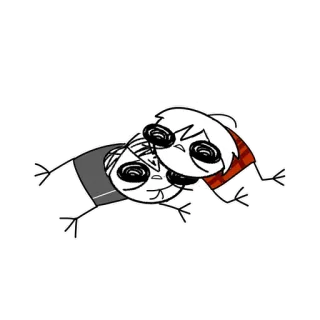 😟 92393cba Desenho animado, Boneco palito, Abstrato, Ilustração, Personagem, Rabisco telegram sticker