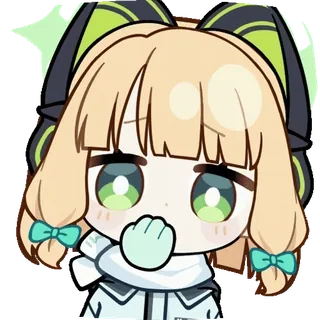 😂 c19cd53f Anime, Manga, Mignon, Kawaii, Autocollant, Chibi telegram sticker