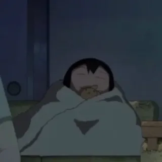 😑 1e93e23d pingwin, śpiący, koc, słodki, zwierzę, kreskówka telegram sticker