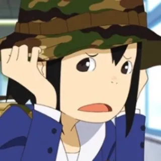 😿 50f6773d Anime, Postać, Dziewczyna, Kapelusz, Smutny, Słodki telegram sticker