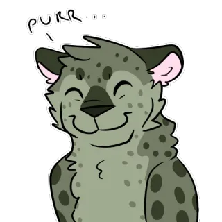 😸 90321540 purr... mèo, động vật, lông, hoạt hình, vui vẻ telegram sticker