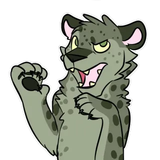 😾 922b8148 Furry, Động vật, Hoạt hình, Cử chỉ telegram sticker