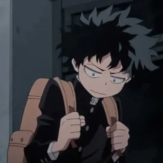 🍃 f88a429e Izuku Midoriya My Hero Academia Anime, Manga, My Hero Academia, Izuku Midoriya, Deku, Seragam sekolah, Karakter telegram sticker