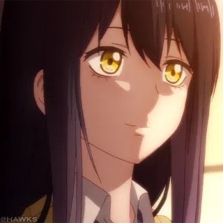 ☠️ 1ee7e445 anime, girl, smile, character, illustration telegram sticker