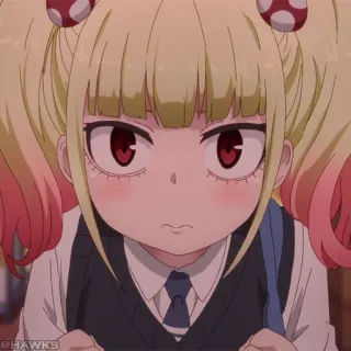 👻 3015093d anime, cute, girl, manga, angry telegram sticker