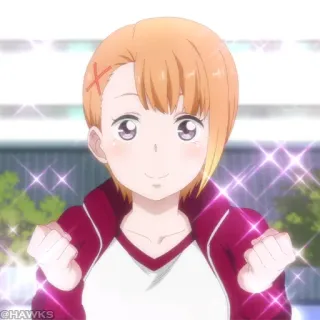 ☠️ bf29172a anime, girl, cute, sparkling, character telegram sticker