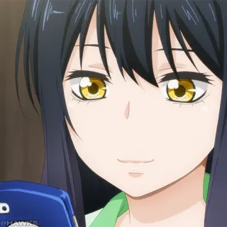👻 cde01fc2 @HAWKS anime, girl, screenshot, cute, character telegram sticker