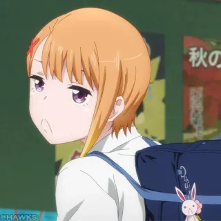 👻 eb591e9b anime, girl, school uniform, cartoon, cute telegram sticker
