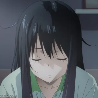 ☠️ f7fc238a anime, girl, sad telegram sticker