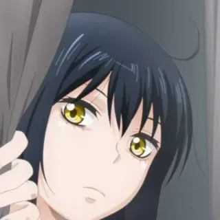 👻 e6bdb4cc anime, donna, viso, occhi telegram sticker