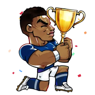 👏 c209254a футбол, трофей, праздник, спортсмен, спорт, франция whatsapp sticker