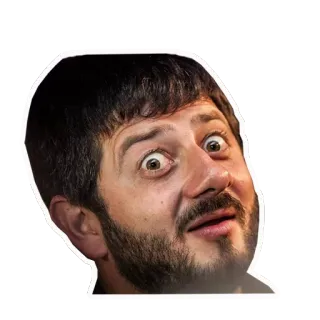 😲 e4a3ad3d uomo, faccia, sorpreso, espressione, ritratto telegram sticker