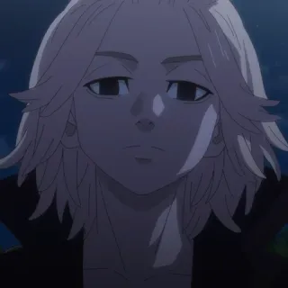 💖 045df306 Manjiro Sano Tokyo Revengers อนิเมะ, ตัวละคร, ภาพเหมือน, Manjiro Sano, ไมค์กี้, Tokyo Revengers telegram sticker