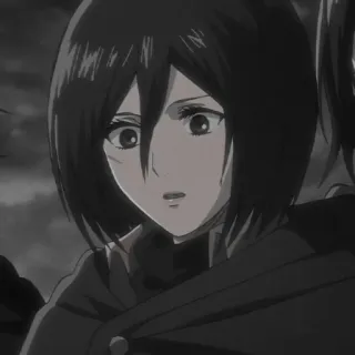 ⛓️ 1bbd0143 Mikasa Ackerman Attack on Titan Anime, Personagem, Attack on Titan, Mikasa, Mikasa Ackerman telegram sticker