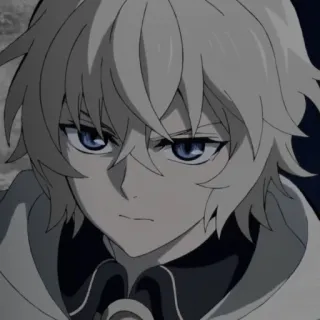 🧛 bd853b13 Mikaela Hyakuya Owari no Seraph 애니메이션, 만화, 뱀파이어, 햐쿠야 미카엘라, 종말의 세라프, 캐릭터, 일러스트 telegram sticker