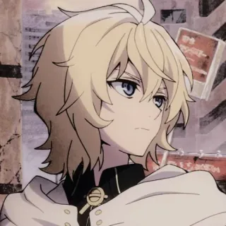 ⚓ 16508b8d Mikaela Hyakuya Owari no Seraph Anime, Manga, Mika, Mikaela, Hyakuya, Owari no Seraph whatsapp sticker