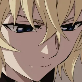 ⚓ f31fb214 Mikaela Hyakuya Owari no Seraph Anime, Manga, Vampier, Blond, Seraph of the End whatsapp sticker