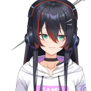 👻 2e139765 GAME Аниме, Девушка, Игры, Витубер telegram sticker