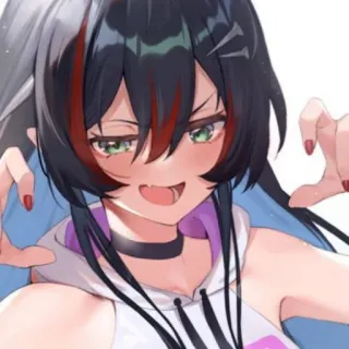 👻 2f8f4cc5 Аниме, Девушка, Мультфильм, Милый, Персонаж telegram sticker