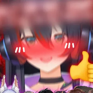 👻 8d902f13 Аниме, Большой палец вверх, Мультфильм, Милый telegram sticker