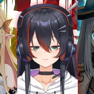 👻 9e94fbdf Аниме, Манга, Милый, Девушка, Персонаж, VTuber telegram sticker