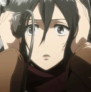 ❤️ 66705ae0 Mikasa Ackerman Attack on Titan Anime, Mikasa, L'Attacco dei Giganti, AOT, Personaggio, Manga telegram sticker