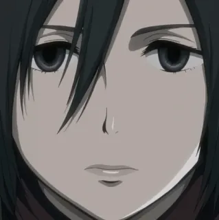 ❤️ d6223187 Mikasa Ackerman Attack on Titan Mikasa Ackerman, Anime, Attack on Titan, Personaggio, Femmina telegram sticker