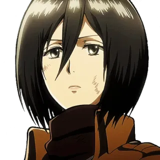 Mikasa Ackerman by Roka whatsapp stickers
