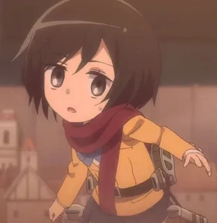 Mikasa ackerman @TikelAnimeXixixi whatsapp stickers