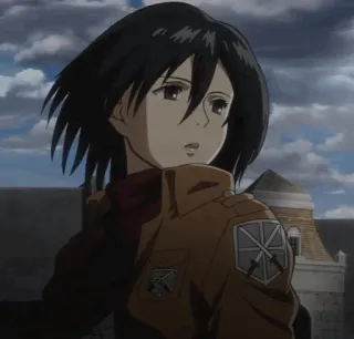 🌿 48e19ba5 Mikasa Ackerman Attack on Titan Anime, Attack on Titan, Mikasa, Mikasa Ackerman, Shingeki no Kyojin telegram sticker