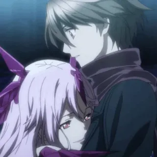 🌸 17665444 อนิเมะ, ตัวละคร, กอด, อารมณ์, เศร้า telegram sticker