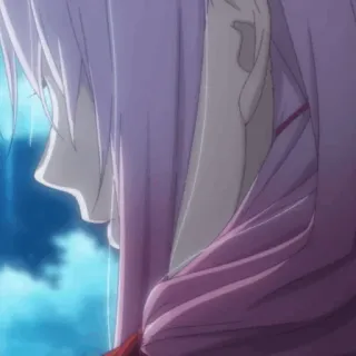 🌸 7a180c01 อนิเมะ, ผู้หญิง, เศร้า, ผมยาว, ด้านข้าง telegram sticker