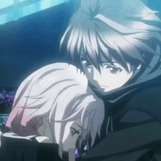 🌸 cb31993c อนิเมะ, คู่รัก, กอด, เศร้า, โรแมนติก telegram sticker