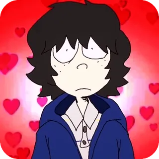 🎸 b6f58340 Cartoon, Herzen, Liebe, Anime telegram sticker