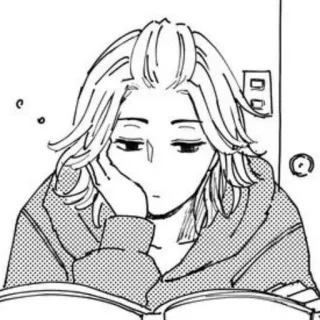 〰 87b6e943 อนิเมะ, มังงะ, การ์ตูน, ภาพวาด, เบื่อ, อ่าน, ภาพประกอบ telegram sticker