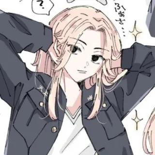 〰 ced9ceea ふあさ อนิเมะ, มังงะ, ตัวละคร, ผมสีทอง, ภาพประกอบ telegram sticker