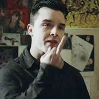 💣 d857e88b orang, jari tengah, gestur, menyinggung, pria telegram sticker