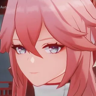 😆 e083f203 Yae Miko Genshin Impact Anime, Game, Genshin Impact, Yae Miko telegram sticker