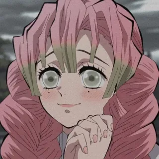 💗 278c7096 Mitsuri Kanroji Demon Slayer Anime, Nhân vật, Thanh gươm diệt quỷ, Mitsuri Kanroji, Tóc hồng, Luyến trụ telegram sticker