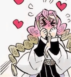 🌟 a3ee41ab Mitsuri Kanroji Demon Slayer Anime, Luyến Trụ, Mitsuri Kanroji, Thanh Gươm Diệt Quỷ, Kawaii telegram sticker