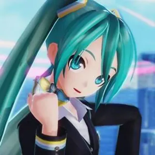 🐬 4ed29c3a Hatsune Miku アニメ, マンガ, ボーカロイド, 初音ミク, バーチャルアイドル telegram sticker