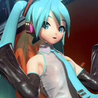 💧 785cc799 Hatsune Miku アニメ, ボーカロイド, 初音ミク, 音楽, アイドル, かわいい, 青髪 telegram sticker